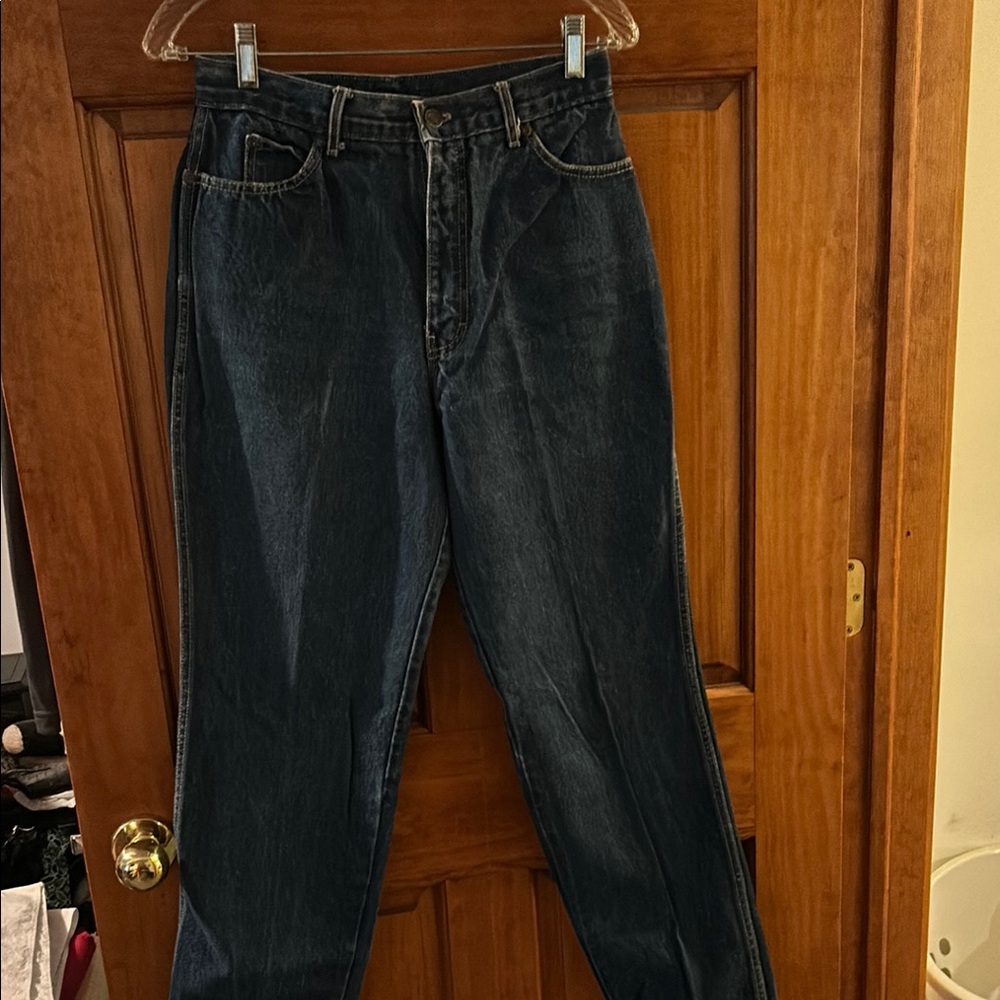 Relaxed Fit Blue Jeans with Straight Leg